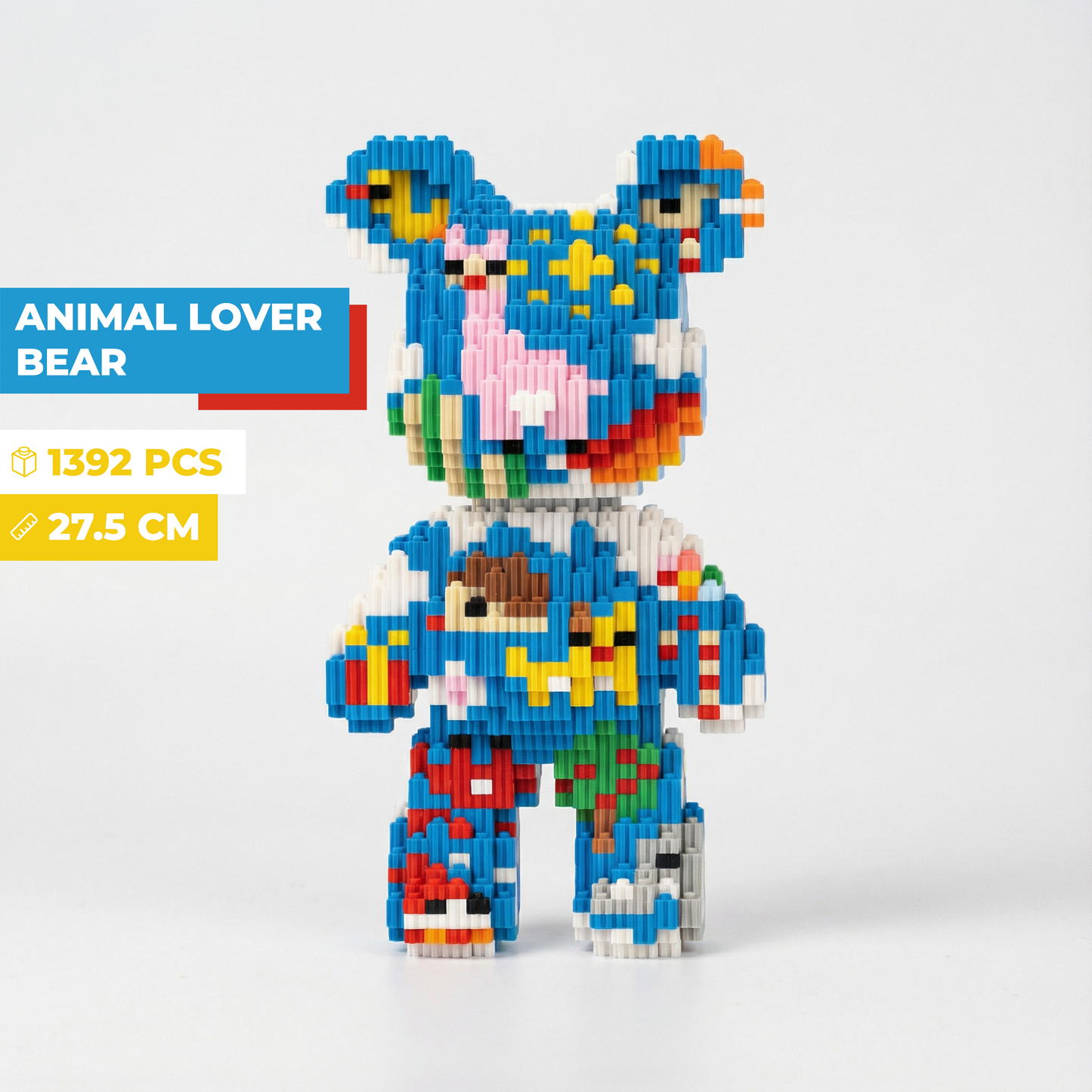 Mini-Baustein-Bär zum Zusammenbauen