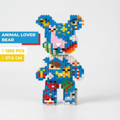 Mini-Baustein-Bär zum Zusammenbauen