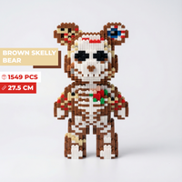 Brown Skelly Bear