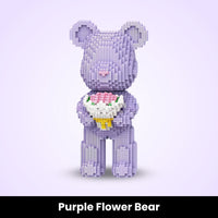 Purple Flower Mini Bear